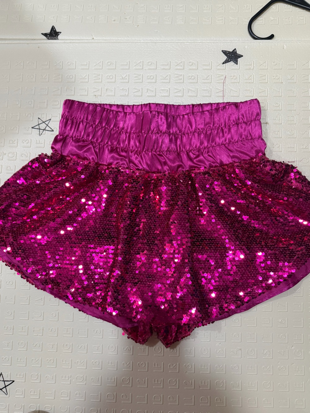 Peach Love California Fuchsia Sequin Mini Skirt